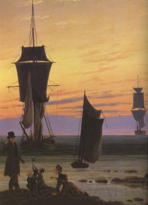 Caspar David Friedrich detail The Stages of Life (mk10) Norge oil painting art